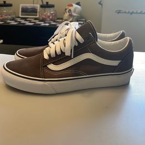Brown old school vans
